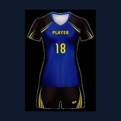 Custom volleyball uniform mockup — SS-804