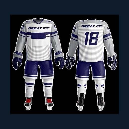 Custom ice hockey uniform mockup — IC-952